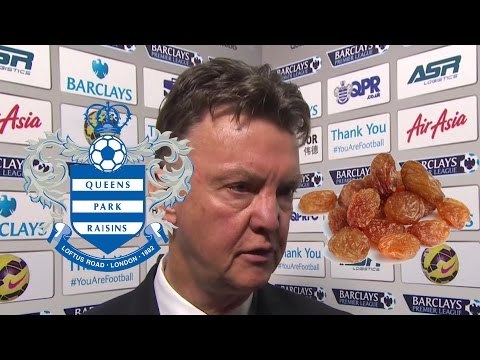 Louis Van Gaal Hilariously Calls QPR Queens Park Raisins In His Post Match Interview!