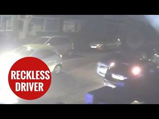 Reckless driver trying to escape police crashes into four cars