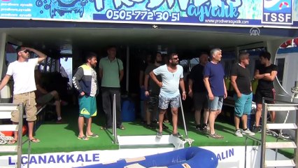 Ayvalık'ta balıkçı teknesinin batması - BALIKESİR