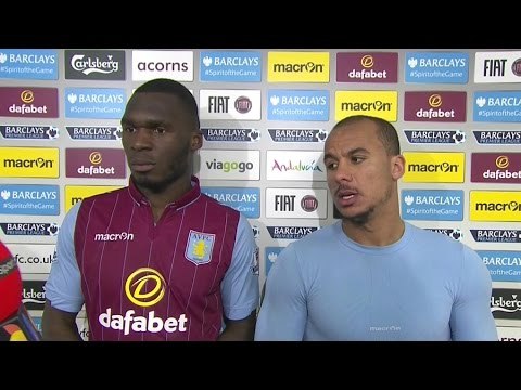 Aston Villa 2-1 West Brom - Christian Benteke & Gabby Agbonlahor Post Match Interview