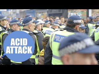 Revellers forced to flee after suspected acid attack