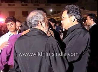 Subhash Ghai, anu malik and J P Dutta at a Launch party of Refugee
