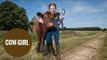 Real Life Cow Girl Forms Unique Bond With Calf