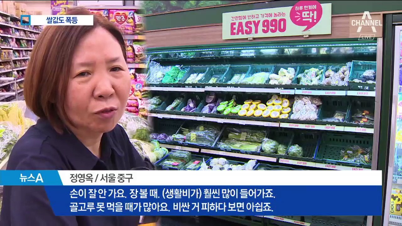 쌀값도 급등…‘된장찌개 밥상’ 1만 원 넘게 들어요