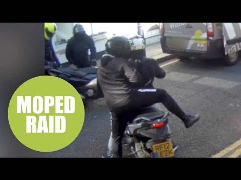 Police release footage of another moped-enabled raid in posh central London