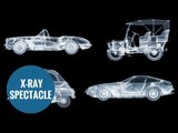 British artist creates the first ever x-ray images of iconic cars