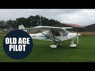 A great-grandfather has flown a plane alone for the first time at the grand old age of 82