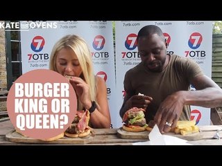 Ledley King was thrashed 3-1 by a tiny blonde - in an EATING CHALLENGE