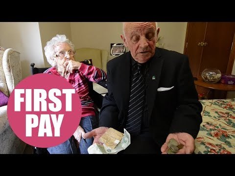 A pensioner was left gobsmacked when found his first ever pay packet