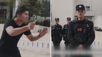 中 경찰, 칼 든 강도 피하는 '현실적인 방법' 공개 / YTN