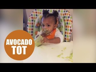 Cute video of toddler eating avocado and banana goes viral