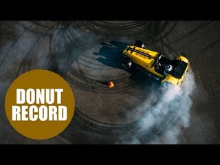 Chris Hoy sets world record for most donuts in a car