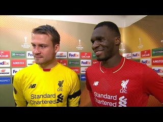 Liverpool 2-1 Bordeaux - Christian Benteke & Simon Mignolet Post Match Interview