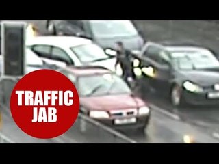 Shocking video shows teen tearaway mounting the kerb and smashing into ten cars while joyriding