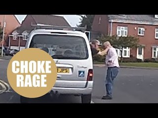 Shocking dashcam captures fuming motorist trying to strangle a driving instructor