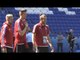 Welsh Team Walk Around Parc Olympique Lyonnais Before Semi-Final With Portugal