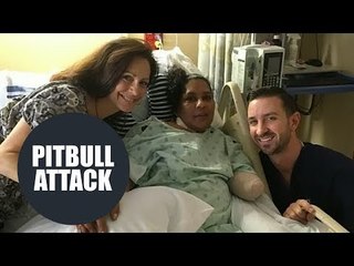 Woman loses arm in pitbull attack