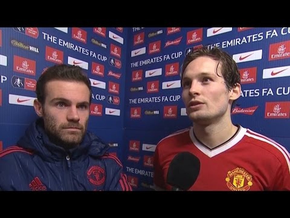 Derby County 1-3 Manchester United - Juan Mata & Daley Blind Post Match Interview