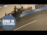 Gang of young thieves steal motorcycle in less than TEN seconds