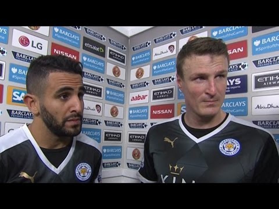 Man City 1-3 Leicester - Riyad Mahrez & Robert Huth Post Match Interview