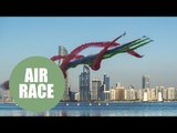 Stunning air trail from first round of the Red Bull Air Race in Abu Dhabi