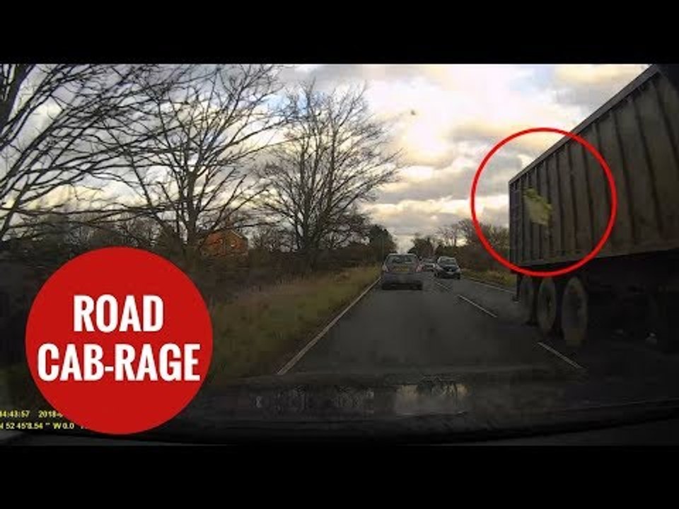 BMW windscreen being smashed by flying CABBAGE