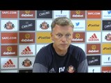 Press Conference With Sunderland Manager David Moyes - Man City v Sunderland