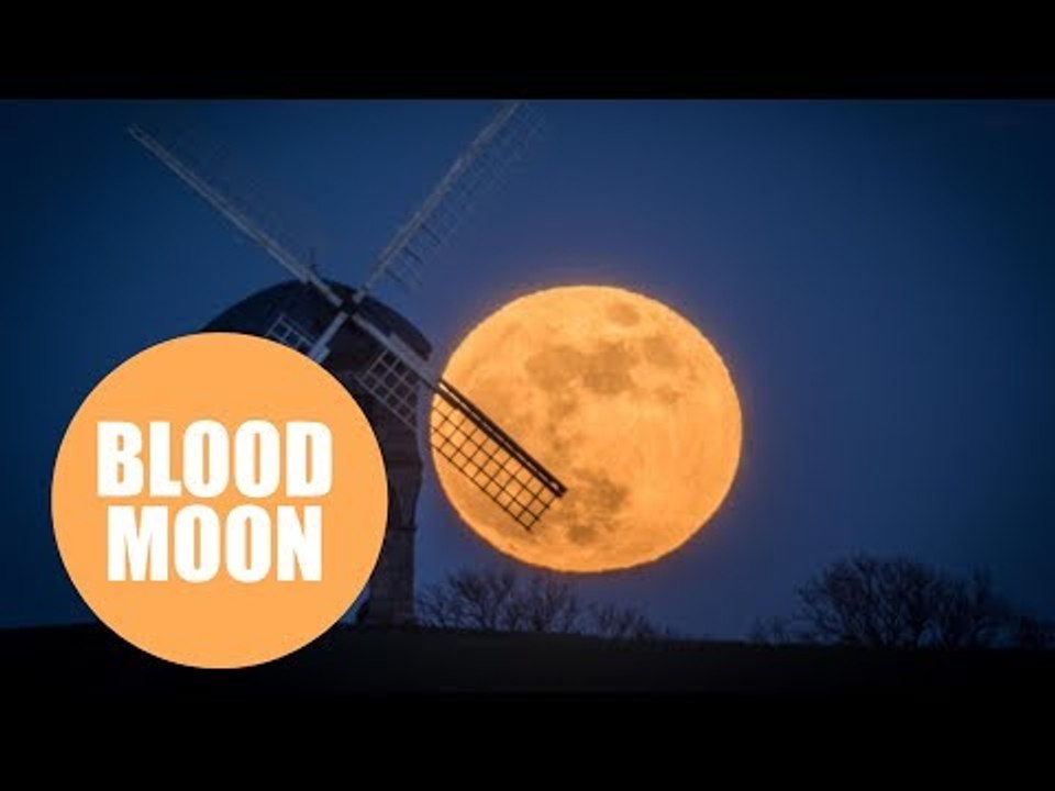 Awe-inspiring footage shows the incredibly rare Super Blue Blood Moon