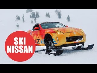 Nissan transform convertible sports car into the ultimate snowmobile
