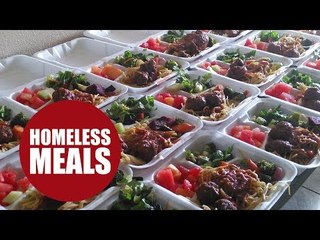 Full-time waitress makes meals for the homeless