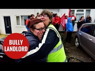 Mum left in tears of joy as campaigners stop her being evicted