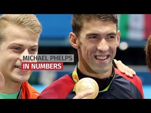 Michael Phelps In Numbers - 21 Olympic Gold Medals!