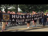 Hull City Fans Protest Against Owners Ahead Of Leicester Clash