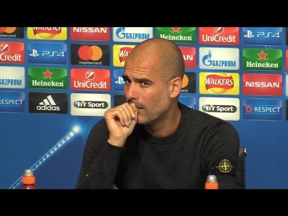 Pep Guardiola Full Pre-Match Press Conference - Manchester City v Borussia Monchengladbach