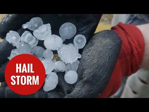 Hailstones cause thousands of pounds of damage to cars in Daventry