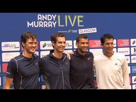 Andy Murray Pre-Match Press Conference Ahead Of 'Andy Murray Live' Event At The SSE Hydro In Glasgow