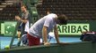 Andy Murray & Dan Evans Train For The Davis Cup Semi Final