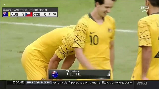0-3 Mathew Leckie Goal International Friendly - 01.06.2018 Czech Rep 0-3 Australia