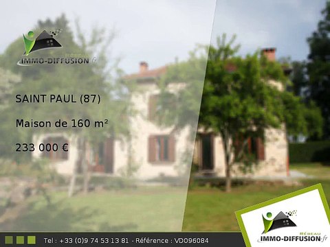 Maison A vendre Saint paul 160m2 - Campagne à 20mn Limoges