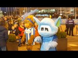 Manchester City Players Arrive For Huddersfield Match & Mascot Dancing 
