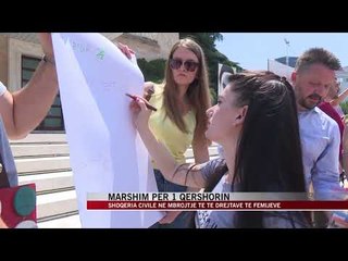 Marshim për 1 qershorin, mbrojtje e të drejtave të femijëve - News, Lajme - Vizion Plus