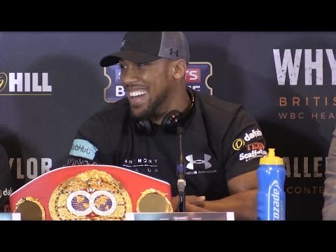 Press Conference With Eric Molina & Anthony Joshua