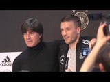 Joachim Low & Lukas Podolski Pre-Match Press Conference - England v Germany