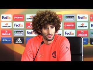 Marouane Fellaini Full Pre-Match Press Conference - Manchester United v FC Rostov - Europa League