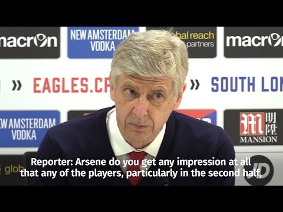 Did Arsenal Not Give Their All? Arsene Wenger Responds After Crystal Palace Thrashing
