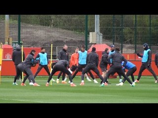 Manchester United Train Ahead Of Europa League Quarter Final Against Anderlecht