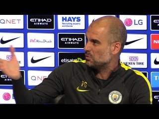 Pep Guardiola Pre-Match Press Conference - Arsenal v Manchester City - Embargo Extras
