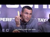 Joshua v Klitschko - Wladimir Reveals USB Stick Containing His Fight Prediction