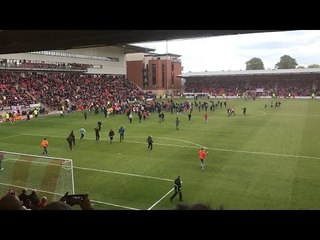 Leyton Orient Fans Invade Pitch In Protest During Match Against Colchester