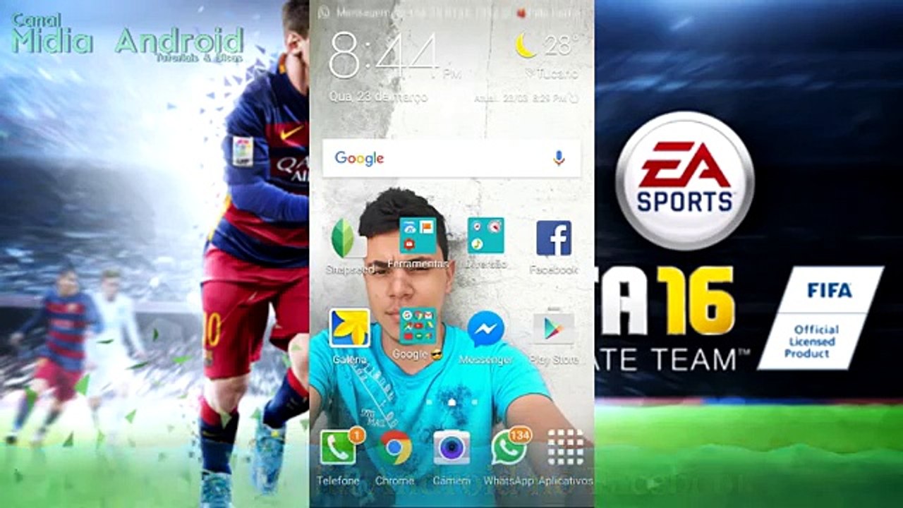 Como Baixar/Instalar Fifa 16 em vários celulares Android Moto G 2°, 3° Geração - Galaxy J5, J7.